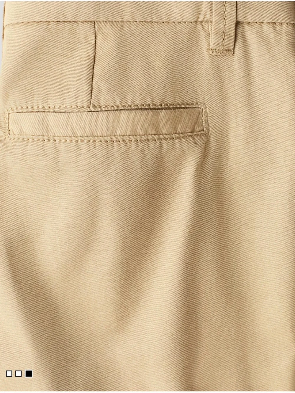 Pre-owned H&M Boys 2‑Piece Chino Shorts Set, color Beige & Navy/ Size: 4